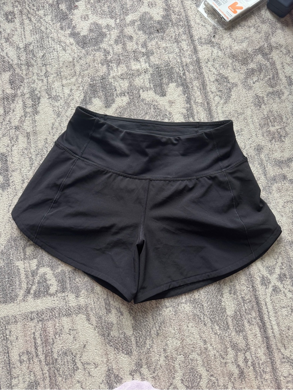 Lululemon Women's Black Athletic Shorts with High Waist size 2